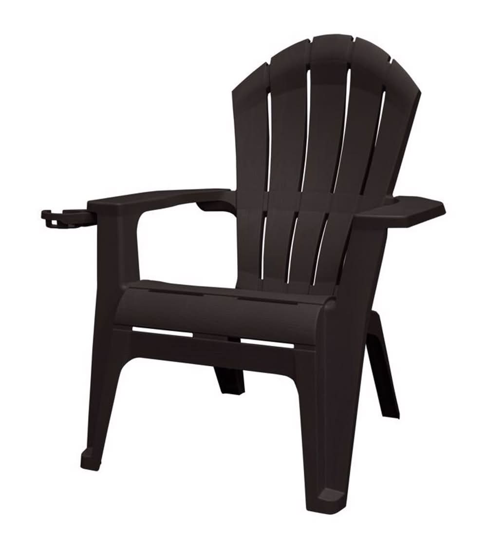 Adams Realcomfort Deluxe Black Resin Frame Adirondack Chair