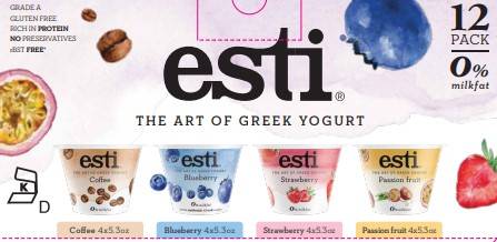 Esti Greek Yogurt Variety pack, Assorted (5.3 oz, 12 ct)