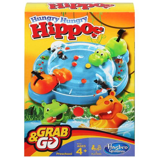 Hasbro Gaming Grab & Go Hungry Hungry Hippos Game