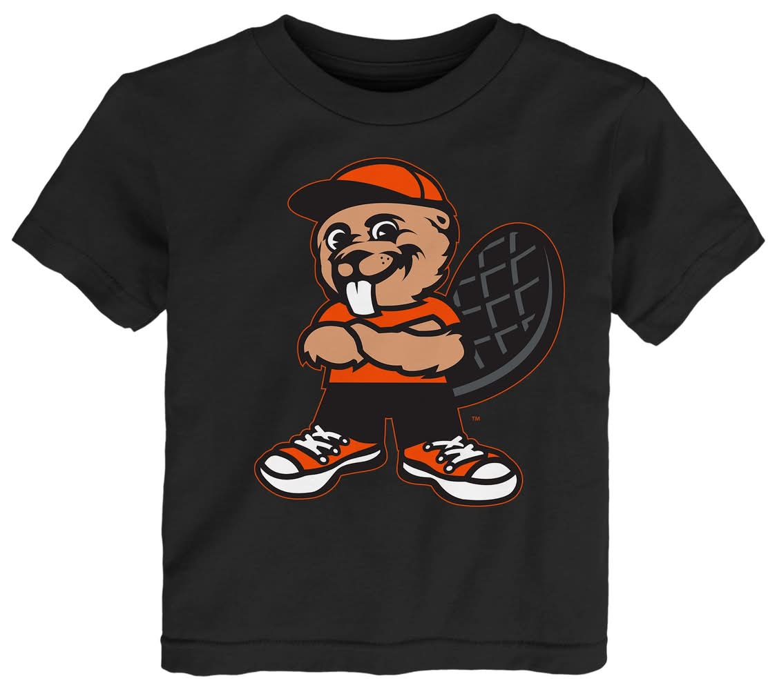 Gen2 Toddler Oregon State Beavers Black Handy Man T-Shirt (2T)