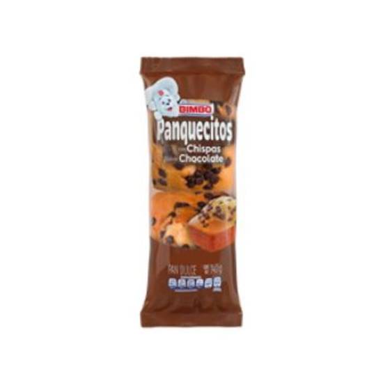 Bimbo panquecitos con chispas sabor chocolate (bolsa 140 g)