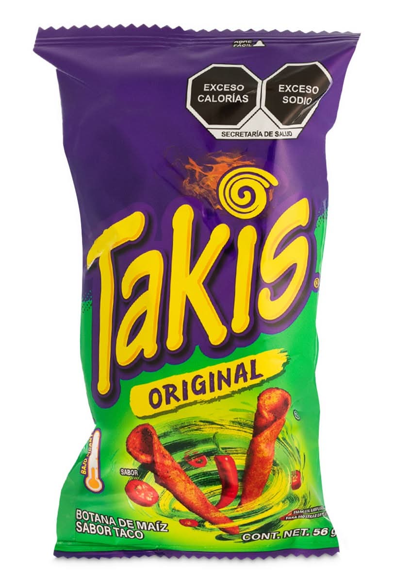 Takis · Original snack de tortillas de maíz fritas enrolladas, taco (56 g)