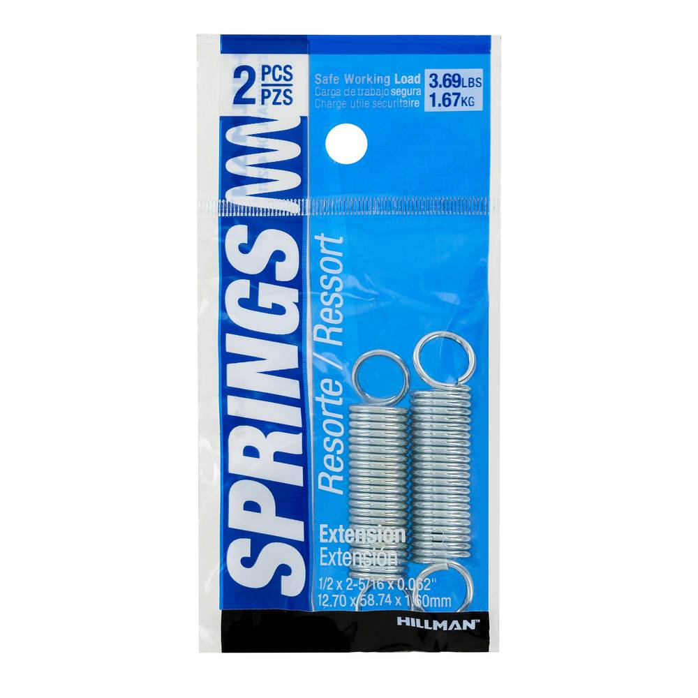 Hillman 2-Pack 2.312-in Zinc-plated Steel Window Screen Springs | 543078