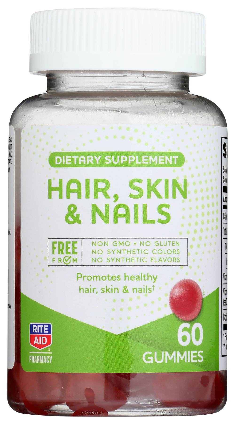 Rite Aid Pharmacy Free From Hair, Skin & Nails Gummy - 60 ct