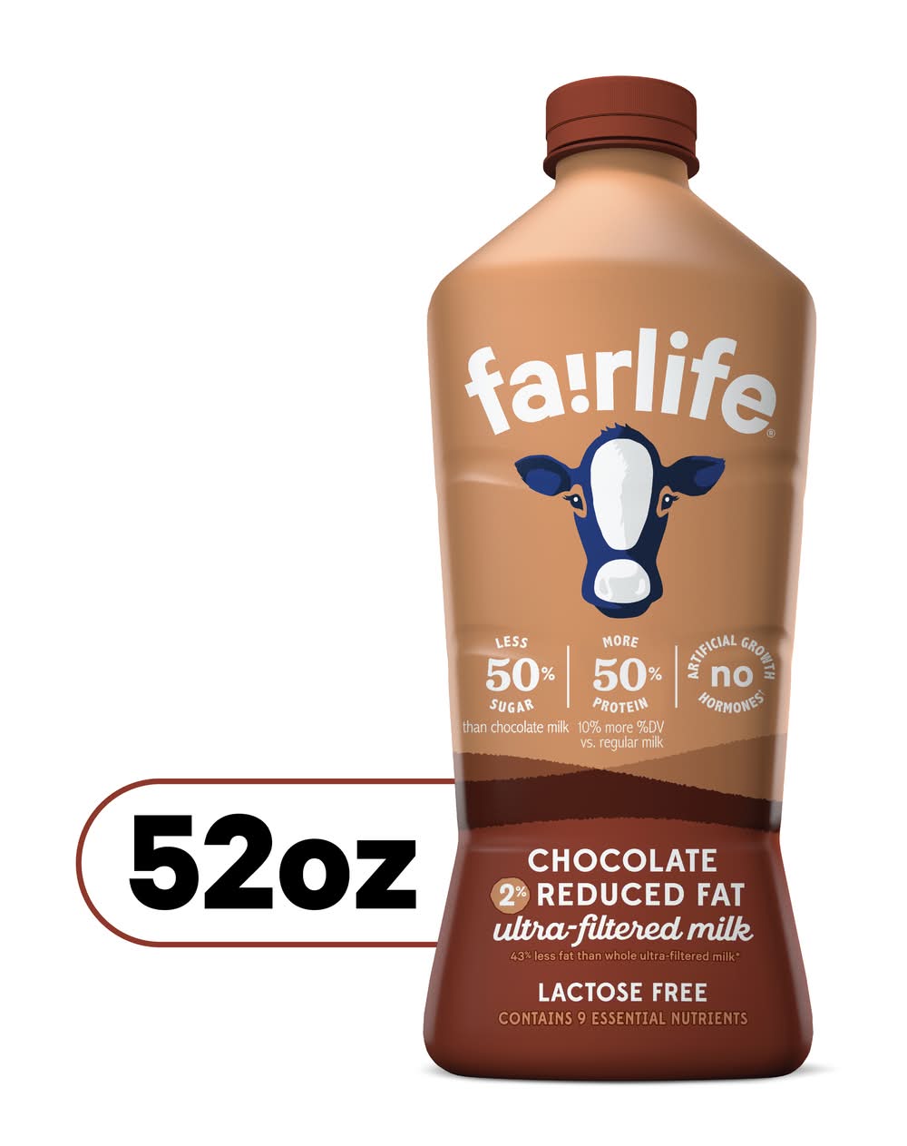 Fairlife Lactose Free 2% Reduced Fat Ultra Filtered Milk, Chocolate (52 fl oz)