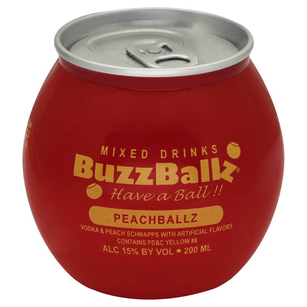 Buzzballz Peachballz Cocktails (6.76 fl oz)