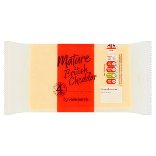 Sainsbury's British Mature Cheddar Cheese 400g