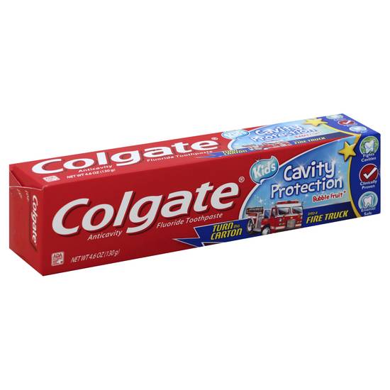 Colgate Kids Cavity Protection Fluoride Toothpaste Bubble Fruit