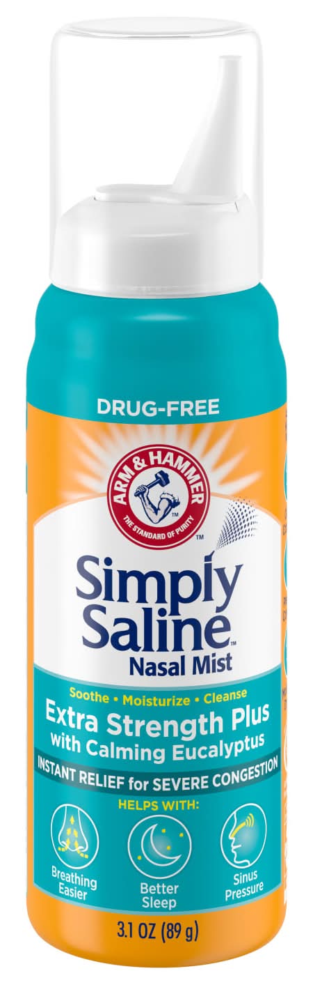 Simply Saline Extra Strength Plus With Calming Eucalyptus Relief Nasal Mist (3.1 oz)
