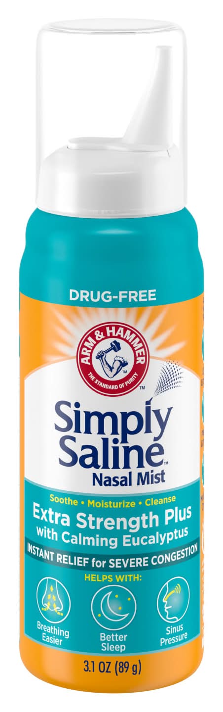 Simply Saline Extra Strength Plus With Calming Eucalyptus Relief Nasal Mist (3.1 oz)