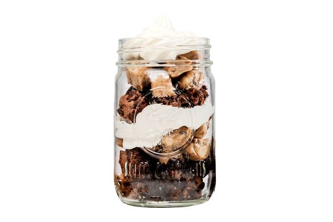 Cookie Dough Brownie Jar Dessert