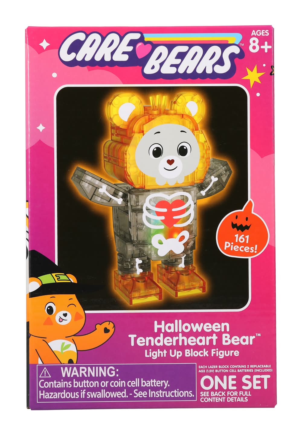 Care Bears™ Halloween Good Luck Bear™ Light Up Block Figure Set Tenderheart Bear