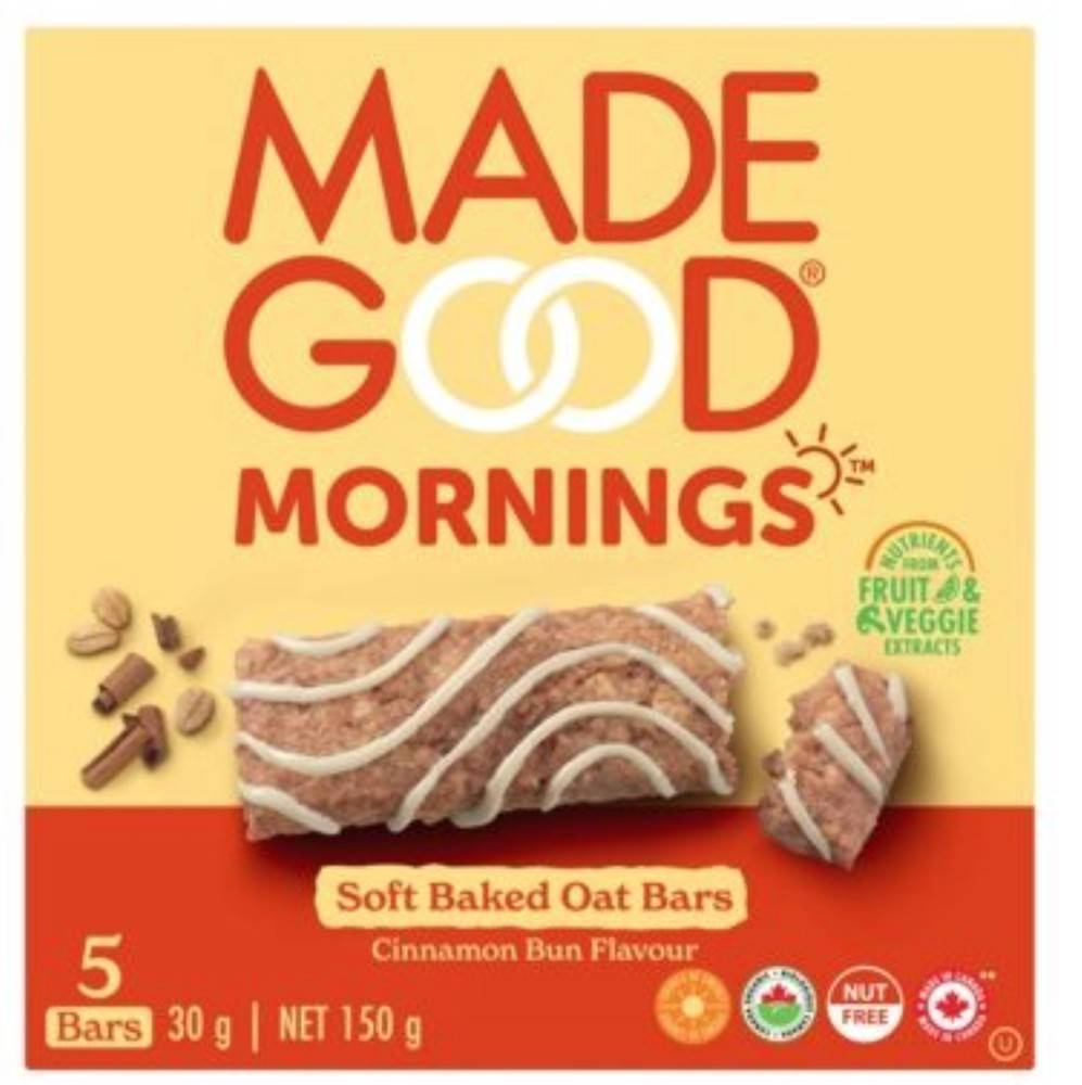 Made Good Mornings Baked Oat Bar Cinnamon Bun (150 g)