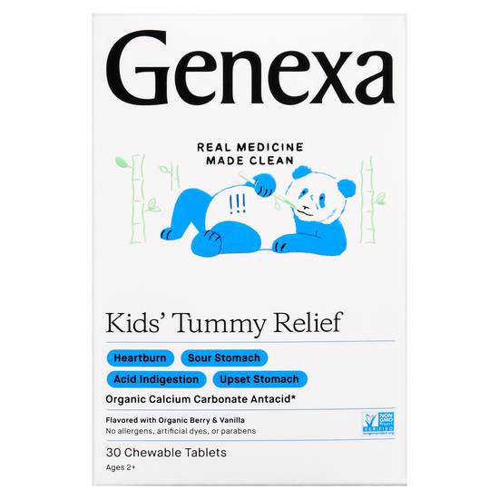 Genexa Organic Berry & Vanilla Tummy Relief For Children