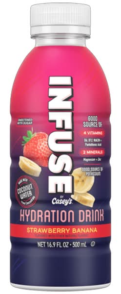 Infuse by Casey's Strawberry Banana Hydration Drink 16.9oz