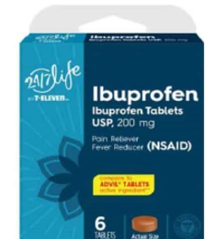 24/7 Life Ibuprofen 6 Count
