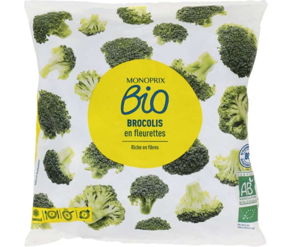 Monoprix - Brocolis en fleurettes bio (600g)