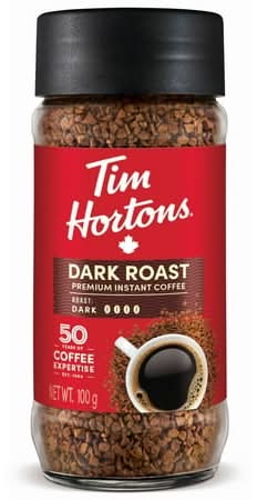 Tim Hortons Dark Roast Premium Instant Coffee (100 g)