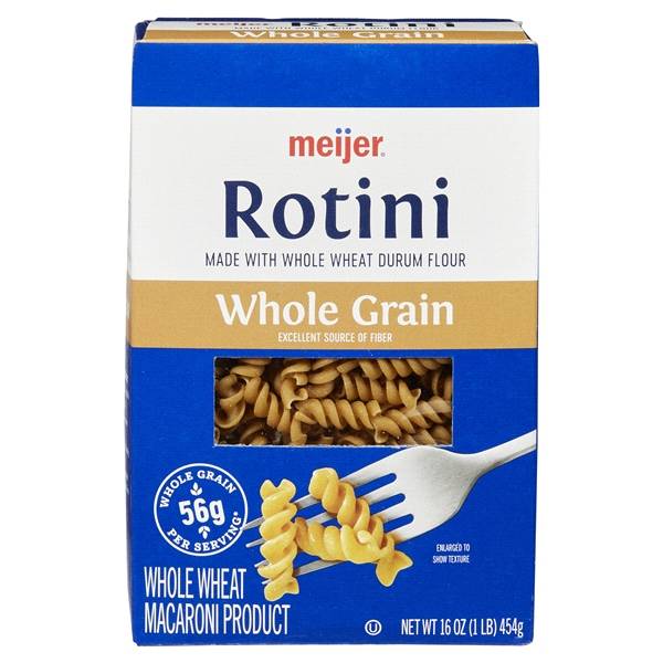 Meijer Pasta Rotini Whole Grain (16 oz)