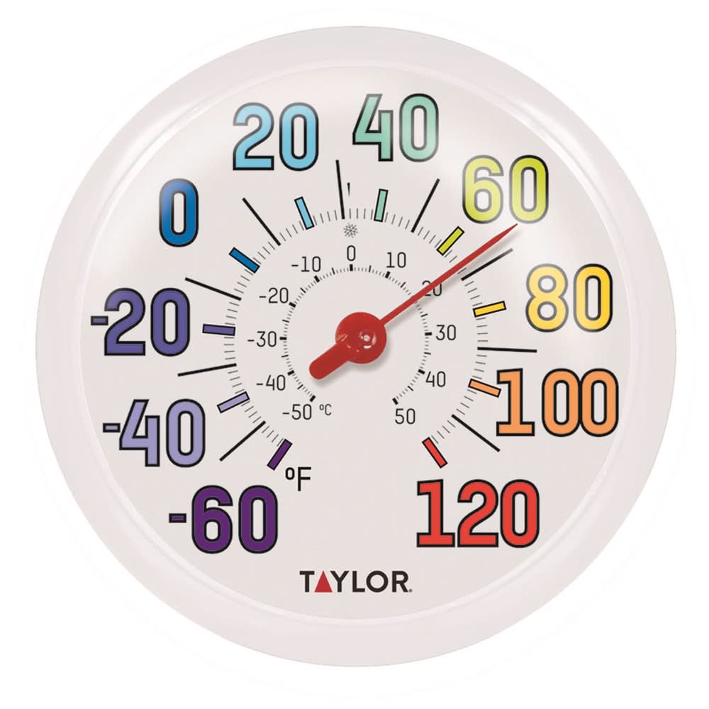 Taylor Dial Thermometer Plastic Multicolored 13.25 In.