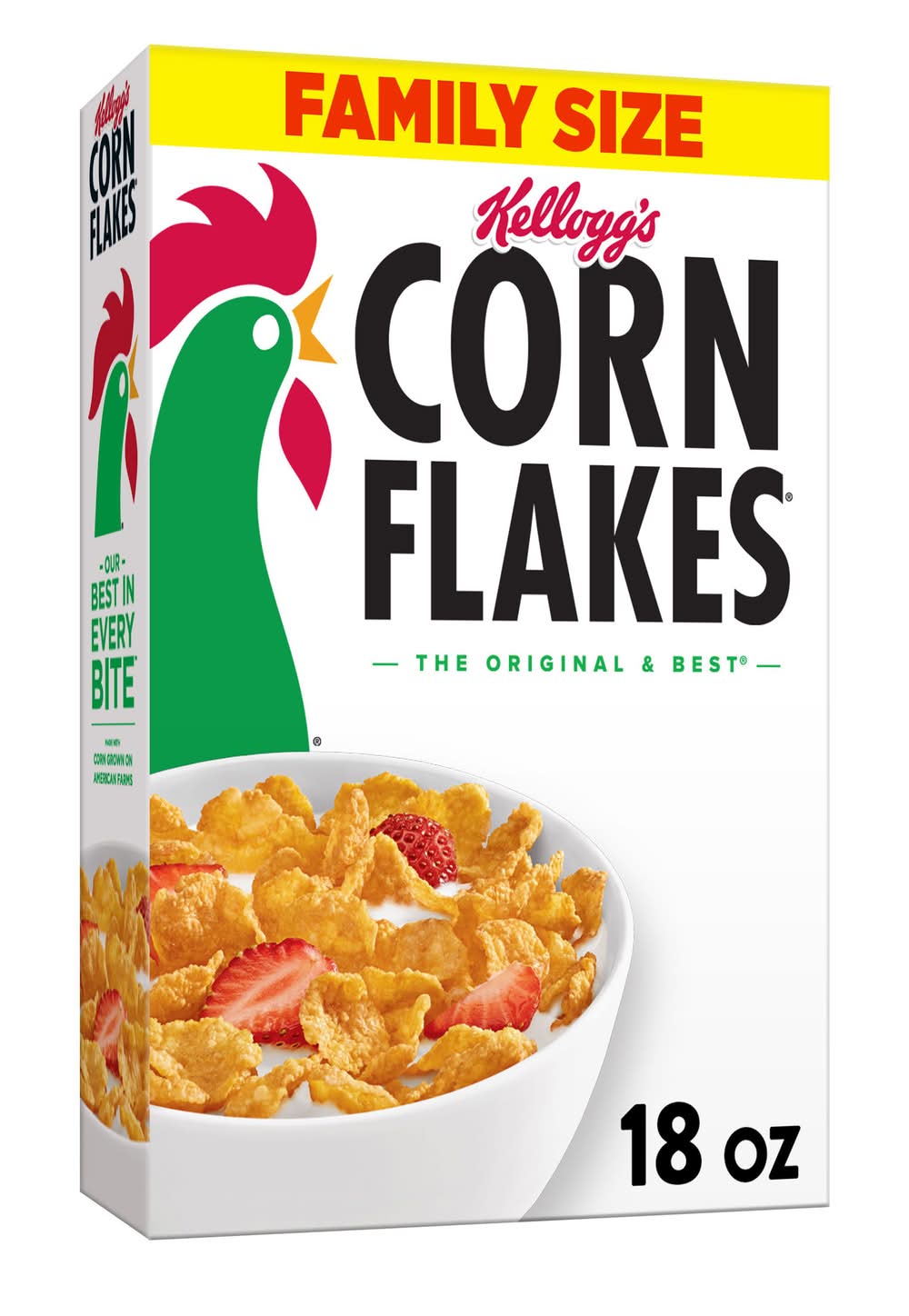 Corn Pops Corn Flakes the Original & Best Cereal (18 oz)