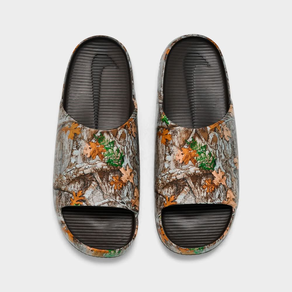 nike camouflage slippers