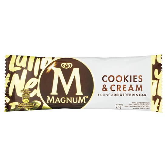 Kibon picolé magnum cookies & cream