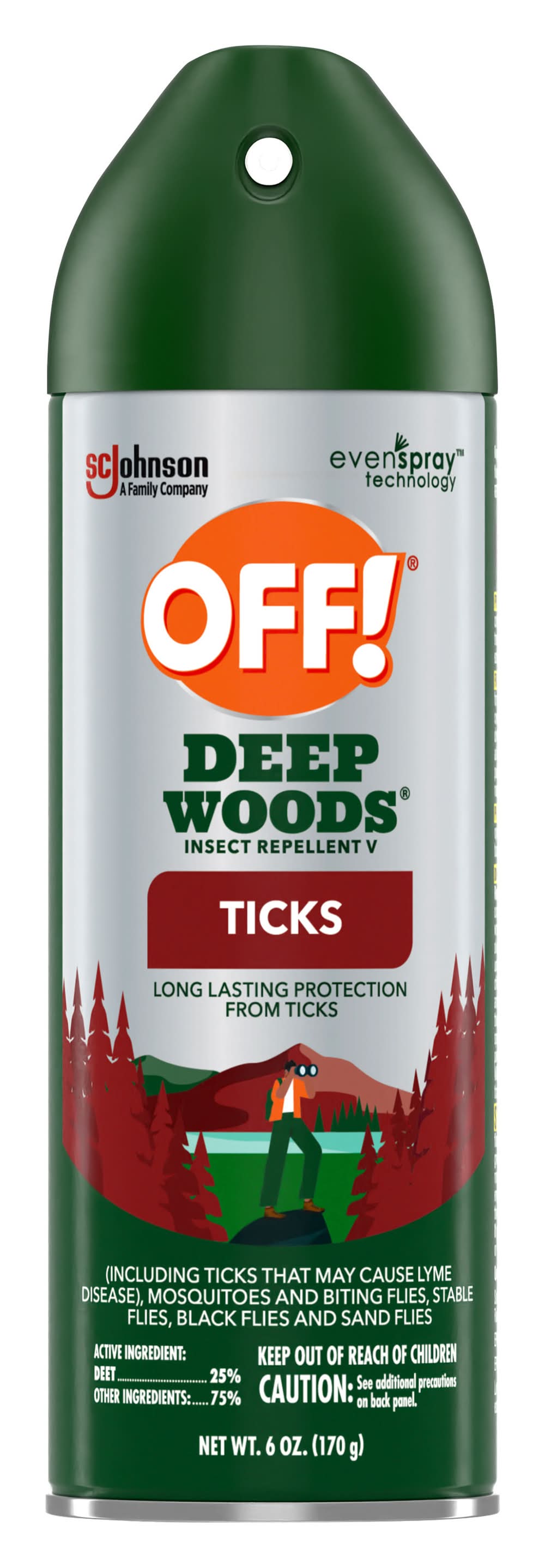 OFF! Deep Woods Ticks Insect Repellent V (6 oz)