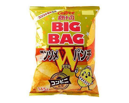�【菓子】≪BIG≫ポテトチップス コンソメWパンチ(145g)