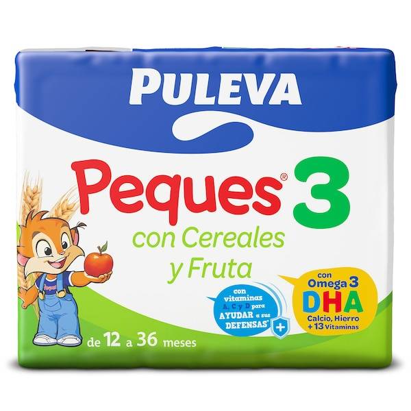 Leche multifrutas Puleva brik 3 x 200 ml