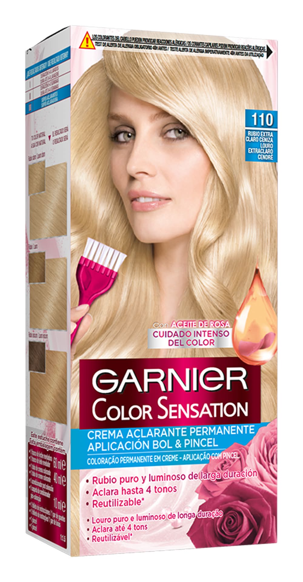 Color sensation tinte · Garnier - Rubio Extra Claro 110 (3 un)
