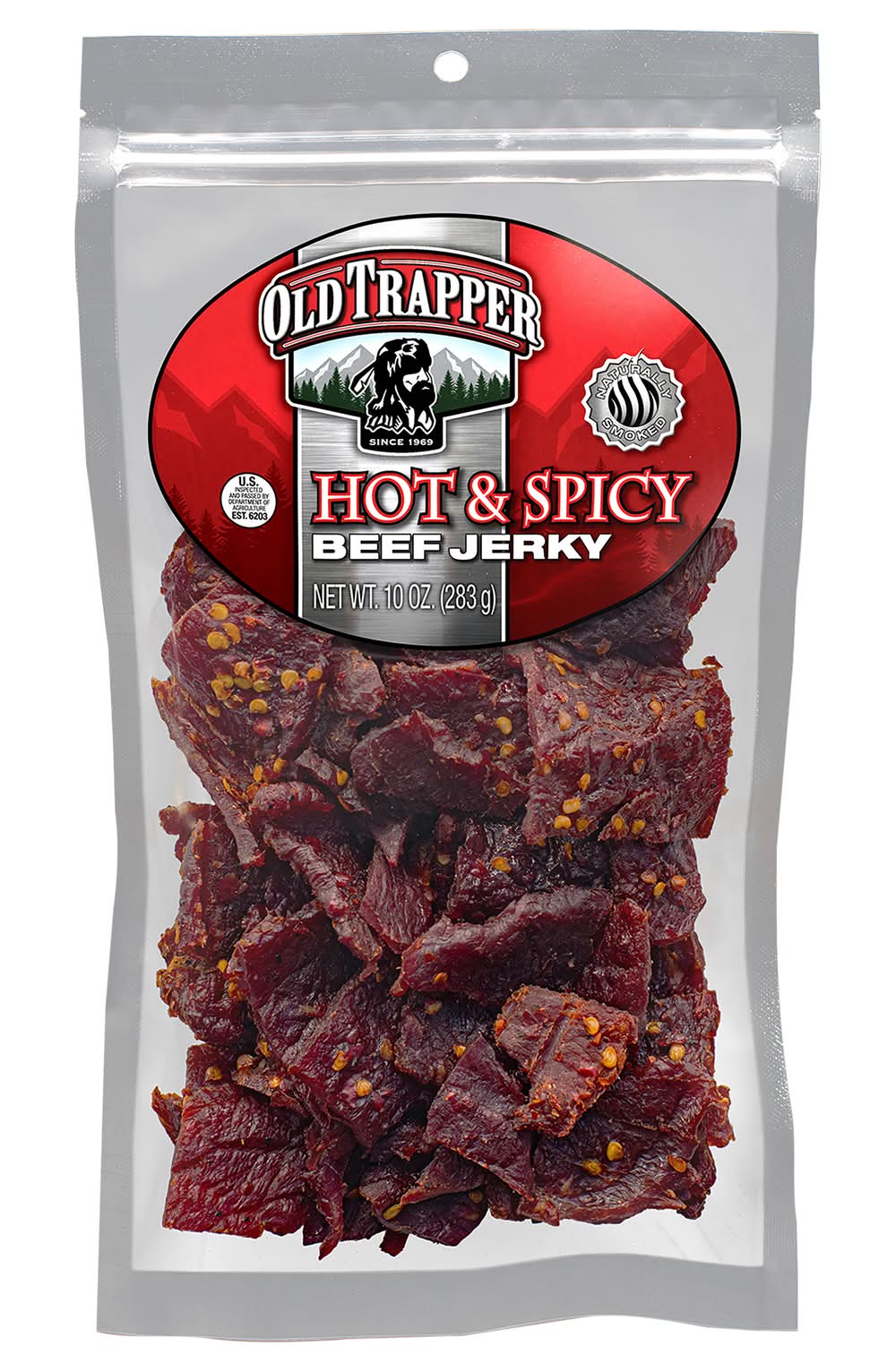 Old Trapper Beef Jerky, Hot & Spicy (10 oz)