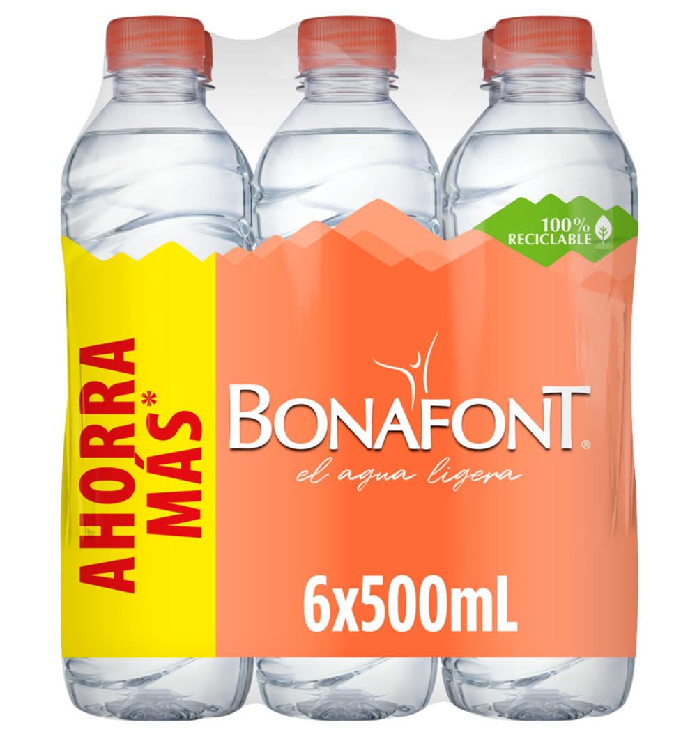 Bonafont · Agua natural (6 x 500 ml)
