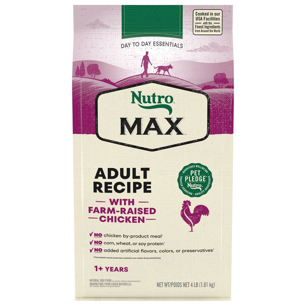 Nutro Max 1+ Years Adult Recipe With Farm-Raised Chicken Dog Food