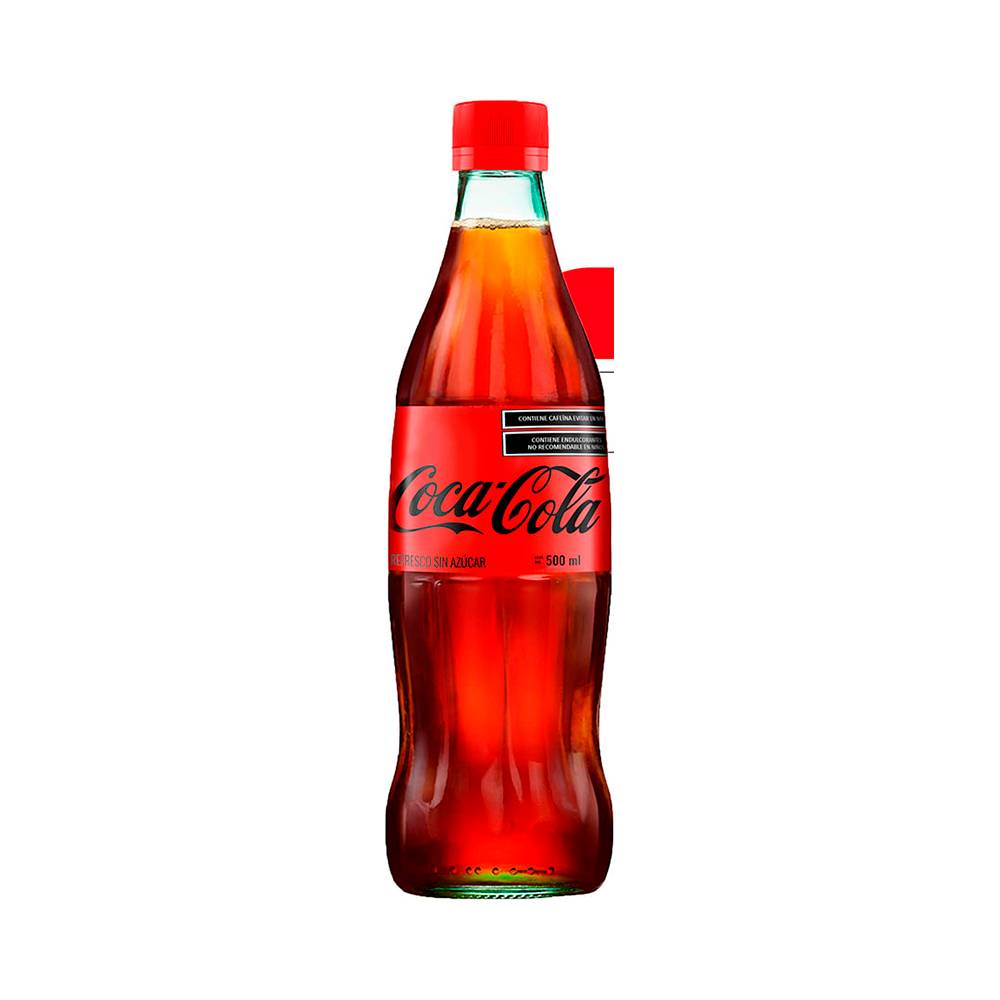 Coca-cola refresco de cola sin azúcar (botella 500 ml)