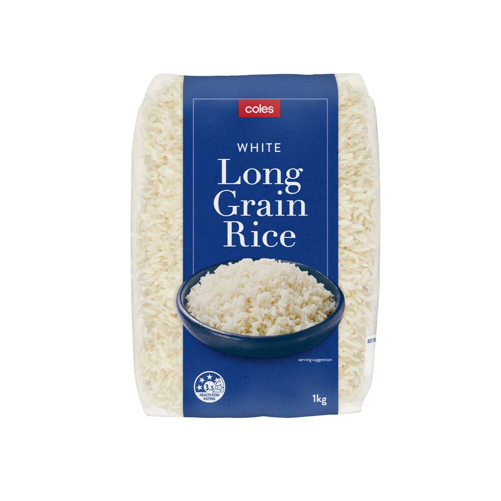 Coles Long Grain Rice 1kg