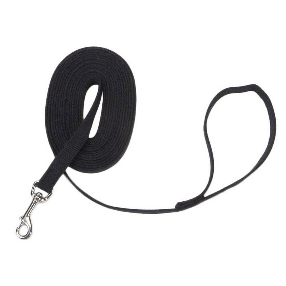 Coastal Train Right Cotton Web Dog Training Leash (5/8" x 10' in/black)