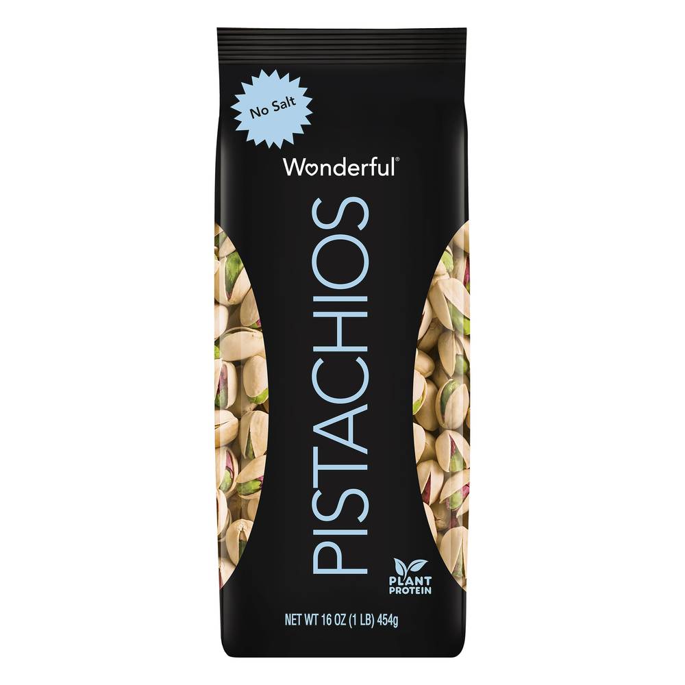 Wonderful Roasted Pistachios With No Salt (1 lbs)