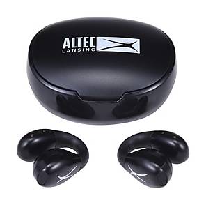 Altec Lansing Wireless Bluetooth Clip Open Wearable Earbuds with Charging Case, Black (MZX1010-BLK)