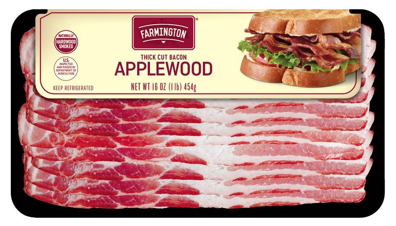 Farmington Thick Cut Bacon (applewood )