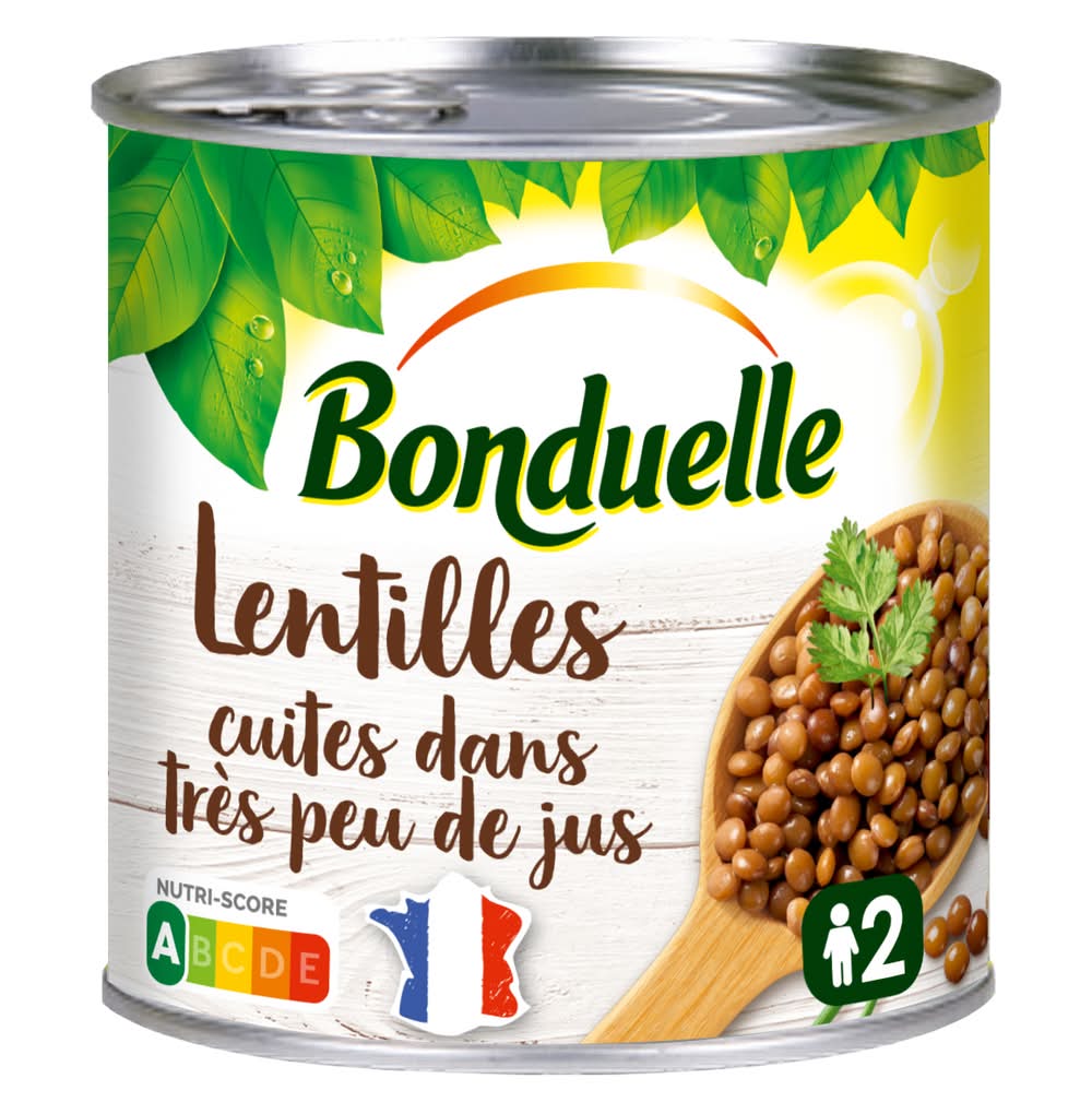 Bonduelle - Lentilles cuites dans très peu de jus (265g)