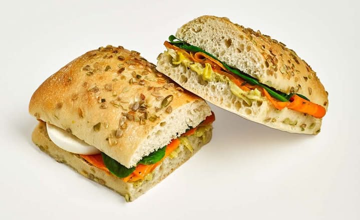 Roasted Vegetable & Pesto Panini