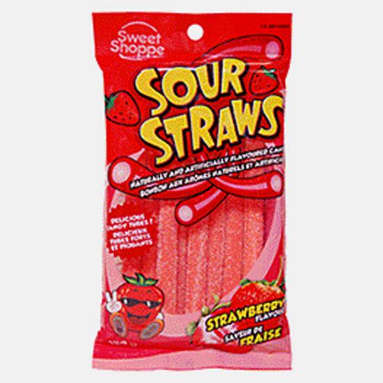 Sweet Shoppe Sour Strawberry Straws (140g)