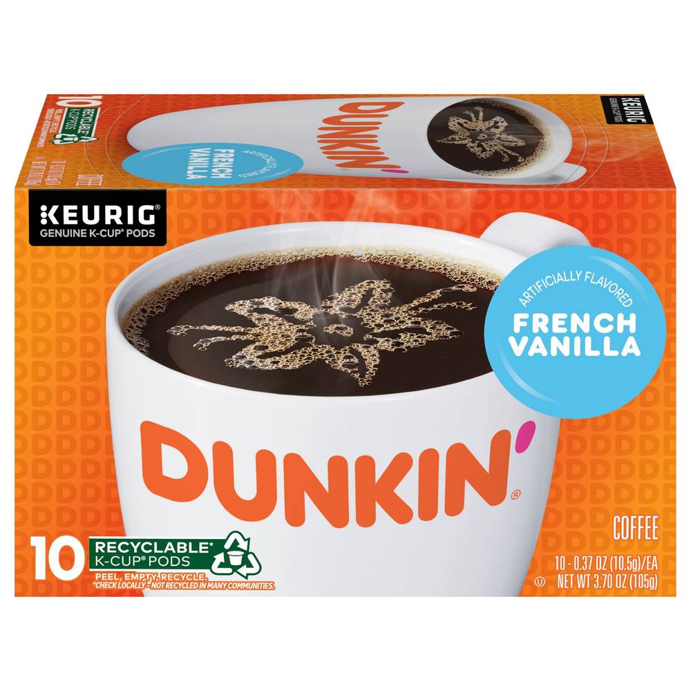 Dunkin' K-Cup Pods Coffee (10 ct, 3.7 oz) (french vanilla)