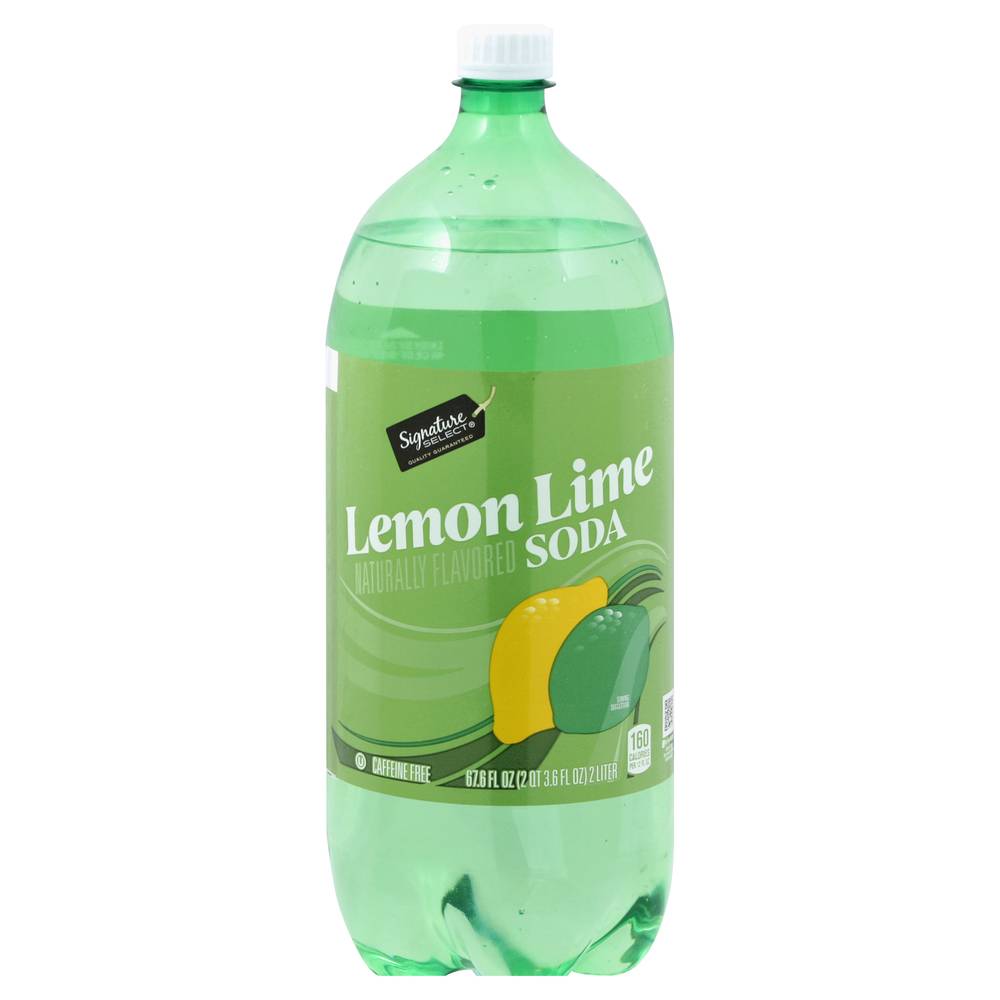 Signature Select Lime Soda, Lemon (2 L)