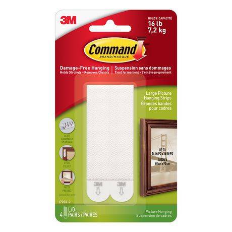 Command Large Picture Hanging Strips (command picture hanging strips make decorating quick and easy.)