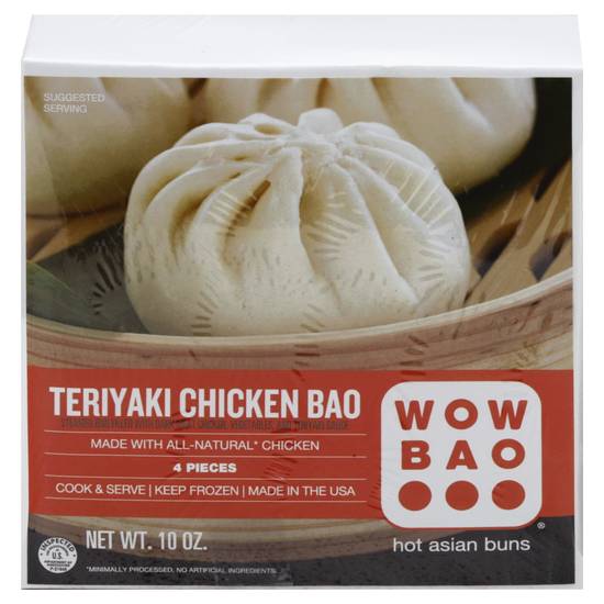Wow Bao Teriyaki Chicken Bao Hot Asian Buns (4 ct)