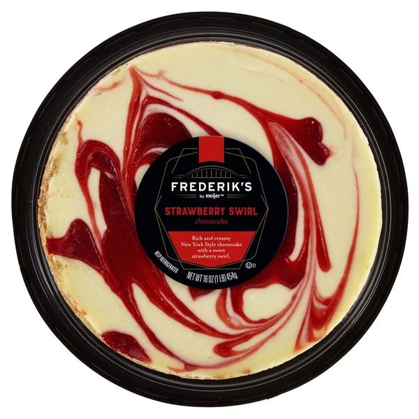 Frederik's by Meijer Strawberry Swirl Cheesecake