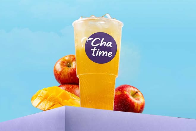 Apple Mango Green Tea with Green Tea Jelly