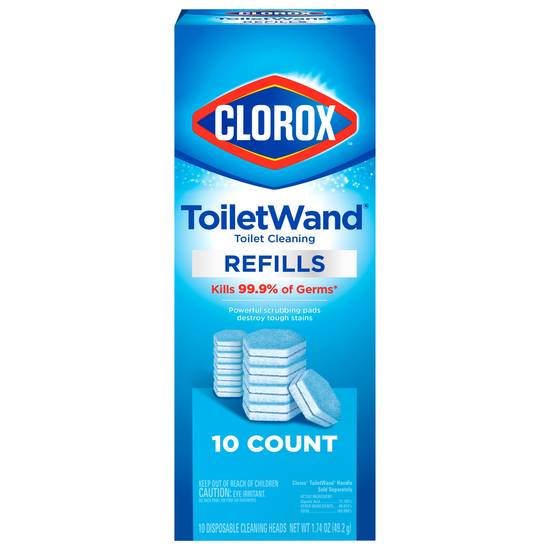 Clorox Toiletwand Refills Cleaning Disposable Wand Heads (10 ct)